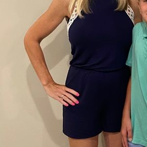 Lilly Pulitzer Navy Romper XS